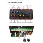 پنل کامل آمپلی فایر HIFI بلوتوثی با خروجی ساب ووفر 100W مدل D100